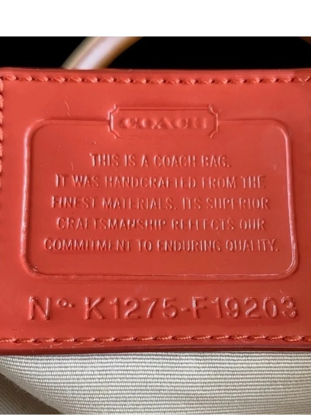 🔥SOLD🔥 Coach Brown Signature Canvas Satchel with Coral Trim - Picture 3 of 10